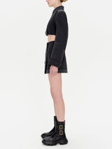 Clare Patchwork Cropped Blazer