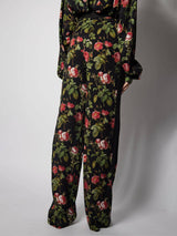 Oversized Trousers With Side Stripes And All Over Print