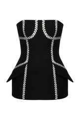 FUZZY DETAILS CORSET