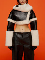 Scarf Shearling Bolero