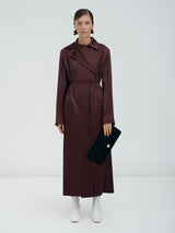 Satin Trench Coat