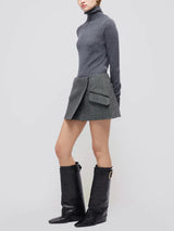 Payton Wrap Mini Skirt