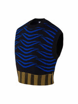 Fitted Tiger Knit Vest - Speakthestore