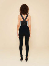 Hasan Denim Corset Women Lightblue