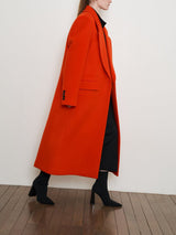 Wide Lapel Wool Coat