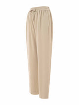 Drive Loose Fit Soft Wrinkle Suiting Pants Beige - Speakthestore
