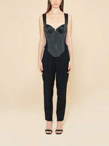 Hasan Denim Corset Women