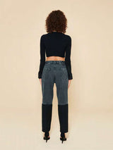 Abot Denim Trousers Women Black