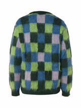 Checkerboard Mohair Sweater - Speakthestore