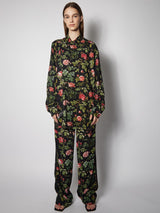 Long Sleeved Shirt Print Ash Black Red