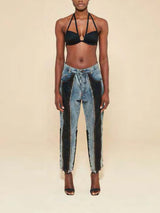 Abot Denim Trousers Women Lightblue