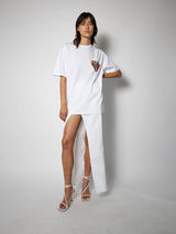 Oversized T-shirt "Petit Cœur Rose" Print