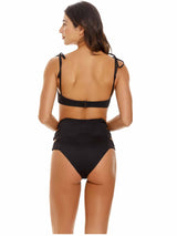 Aliz Tout Solid Cut-out Bikini Bottom