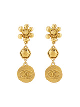 Chanel Double C gold earrings