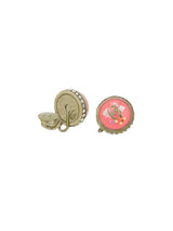 Chanel Round Pink Earrings