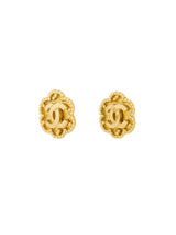 Chanel Shamrock Earrings