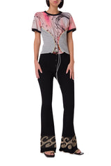 Albina Cotton Corset T-shirt Principessa Rosa
