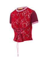 ALBINA Short sleeve corset t-shirt