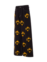 Handcrafted Emoji Jeans