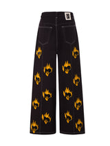 Handcrafted Emoji Jeans