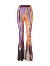 Flared Mesh Leggings