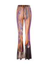 Flared Mesh Leggings
