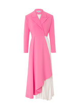 Semi Pleated Suit Dress