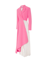 Semi Pleated Suit Dress