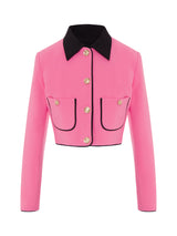 Pink Cropped Blazer