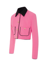 Pink Cropped Blazer
