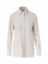 Floral Jacquard Fluid Shirt - Speakthestore