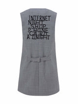 Brandon Embroidery Grey Black