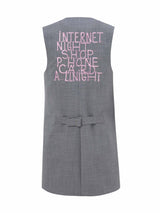 Brandon Embroidery Grey Pink