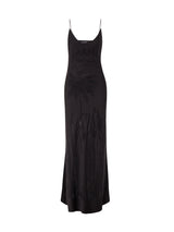 Sunset Black Crystal Long Dress