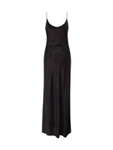 Sunset Black Crystal Long Dress