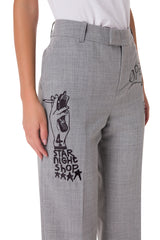 Matt Embroidery Grey/Black