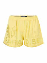 Paradise Yellow Crystal Shorts