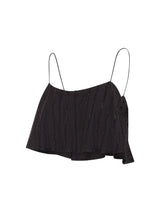 Lisa Crystal Crop Top Black