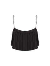 Lisa Crystal Crop Top Black
