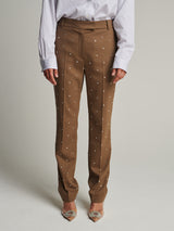 Jewel Trouser Camel Swarovski