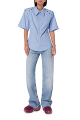 Cube shirt light blue