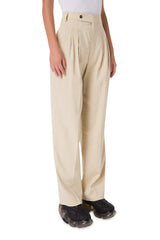Crag Trouser Stone Linen