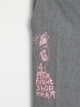 Matt Embroidery Grey/Pink
