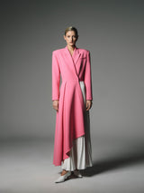 Semi Pleated Suit Dress