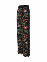 Oversized Trousers With Side Stripes And All Over Print