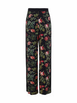Oversized Trousers With Side Stripes And All Over Print
