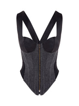 Hasan Denim Corset Women