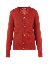 Unisex Oversize Cardigan With Embroideries - Speakthestore
