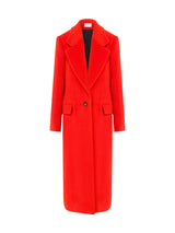 Wide Lapel Wool Coat