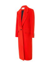 Wide Lapel Wool Coat